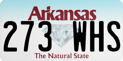 AR license plate 273WHS