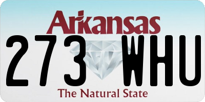 AR license plate 273WHU