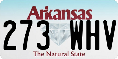 AR license plate 273WHV