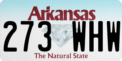 AR license plate 273WHW