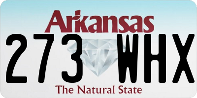 AR license plate 273WHX