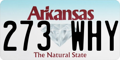 AR license plate 273WHY