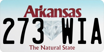 AR license plate 273WIA