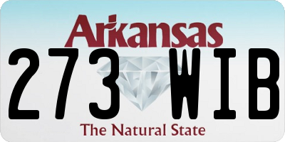 AR license plate 273WIB
