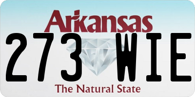 AR license plate 273WIE