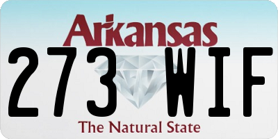 AR license plate 273WIF