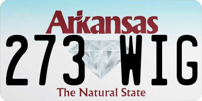 AR license plate 273WIG