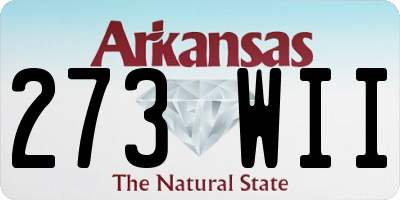 AR license plate 273WII