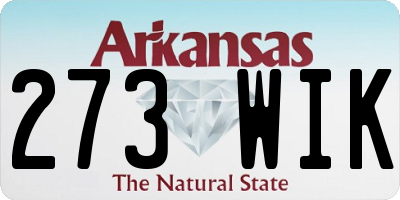 AR license plate 273WIK
