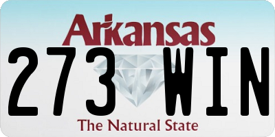 AR license plate 273WIN