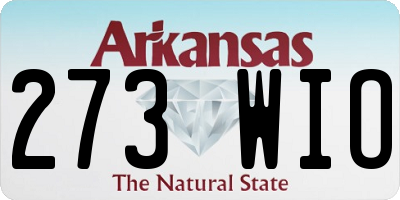 AR license plate 273WIO
