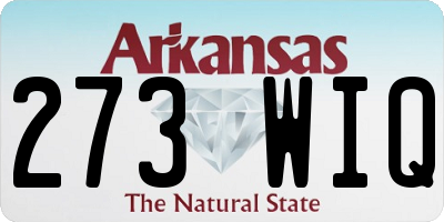 AR license plate 273WIQ