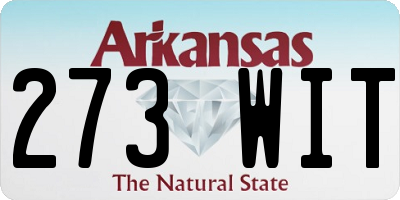 AR license plate 273WIT