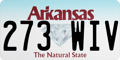 AR license plate 273WIV