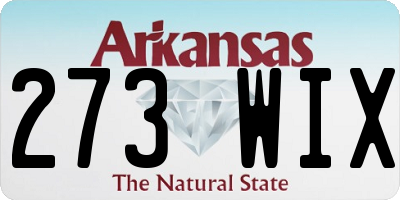 AR license plate 273WIX