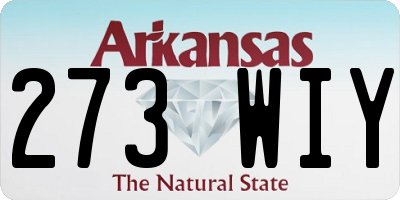 AR license plate 273WIY