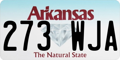 AR license plate 273WJA