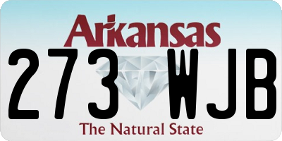 AR license plate 273WJB