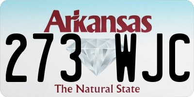 AR license plate 273WJC