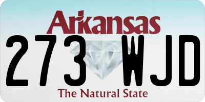 AR license plate 273WJD