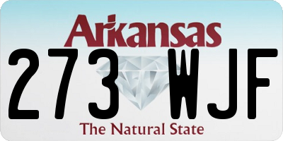 AR license plate 273WJF