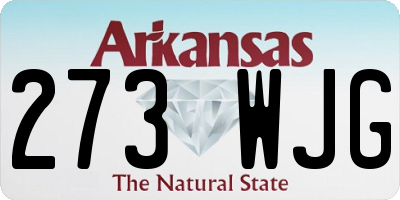 AR license plate 273WJG