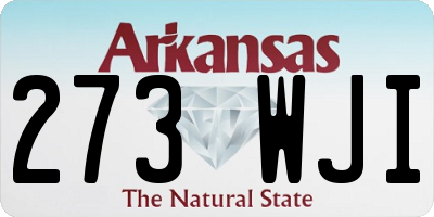 AR license plate 273WJI
