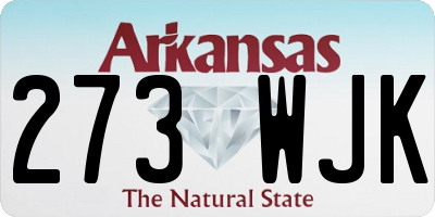 AR license plate 273WJK