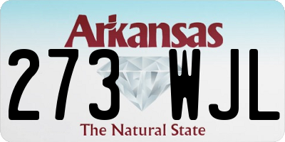 AR license plate 273WJL