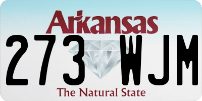 AR license plate 273WJM