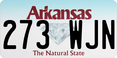 AR license plate 273WJN