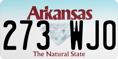 AR license plate 273WJO