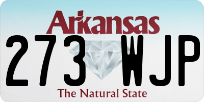 AR license plate 273WJP