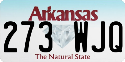 AR license plate 273WJQ