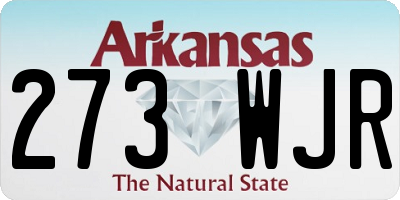AR license plate 273WJR