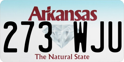 AR license plate 273WJU