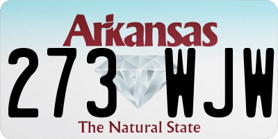 AR license plate 273WJW