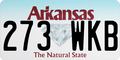 AR license plate 273WKB