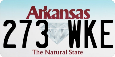 AR license plate 273WKE