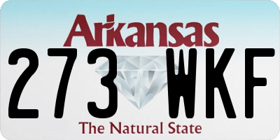 AR license plate 273WKF