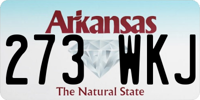 AR license plate 273WKJ