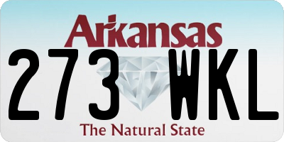AR license plate 273WKL