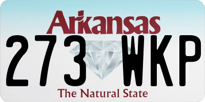 AR license plate 273WKP