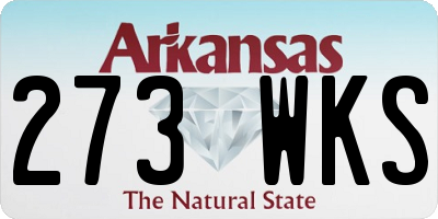 AR license plate 273WKS