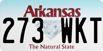 AR license plate 273WKT