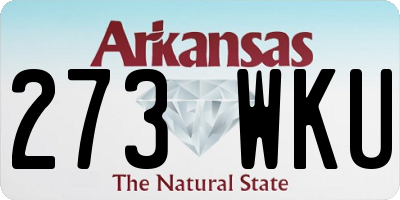 AR license plate 273WKU