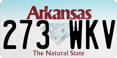AR license plate 273WKV