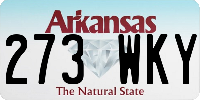 AR license plate 273WKY