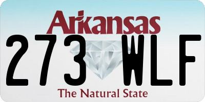AR license plate 273WLF
