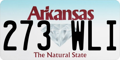 AR license plate 273WLI